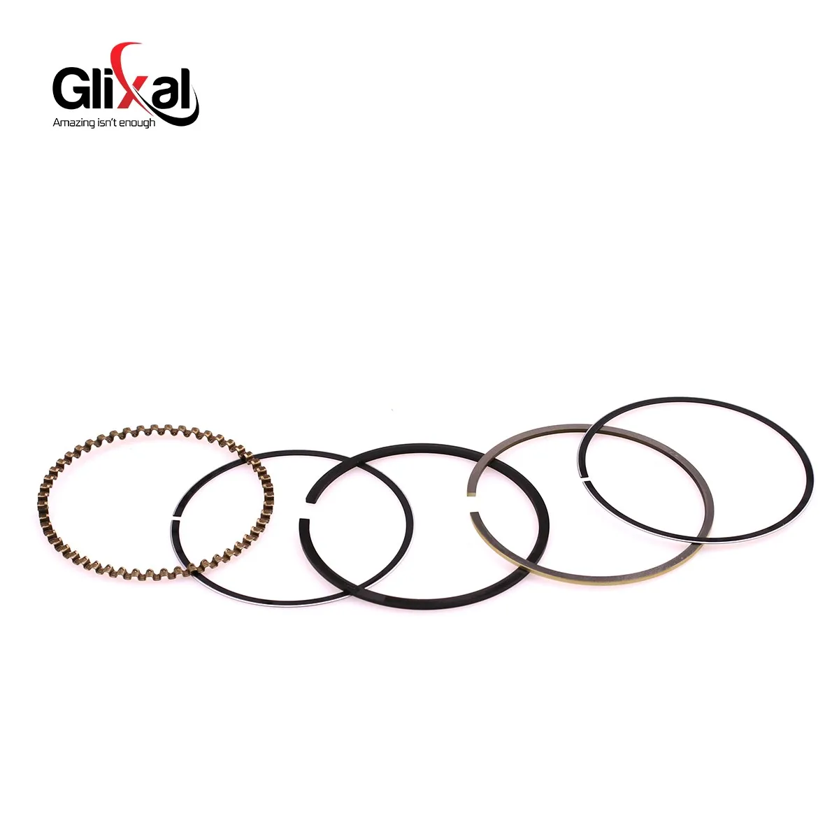 Glixal GY6 Moped 72cc 80cc 139QMB 139QMA 47mm Piston Kit Ring for TANK ROKETA JALON STRADA TaoTao Peace Scooter