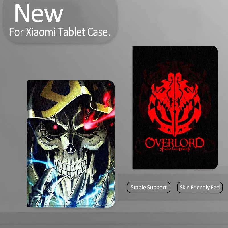 O-Overlords Anime pattern Tablet Case For Xiaomi Redmi Mi Pad 4 5 6 7 8 K SE Mini Pro Plus Max 10.1 11.2  inch