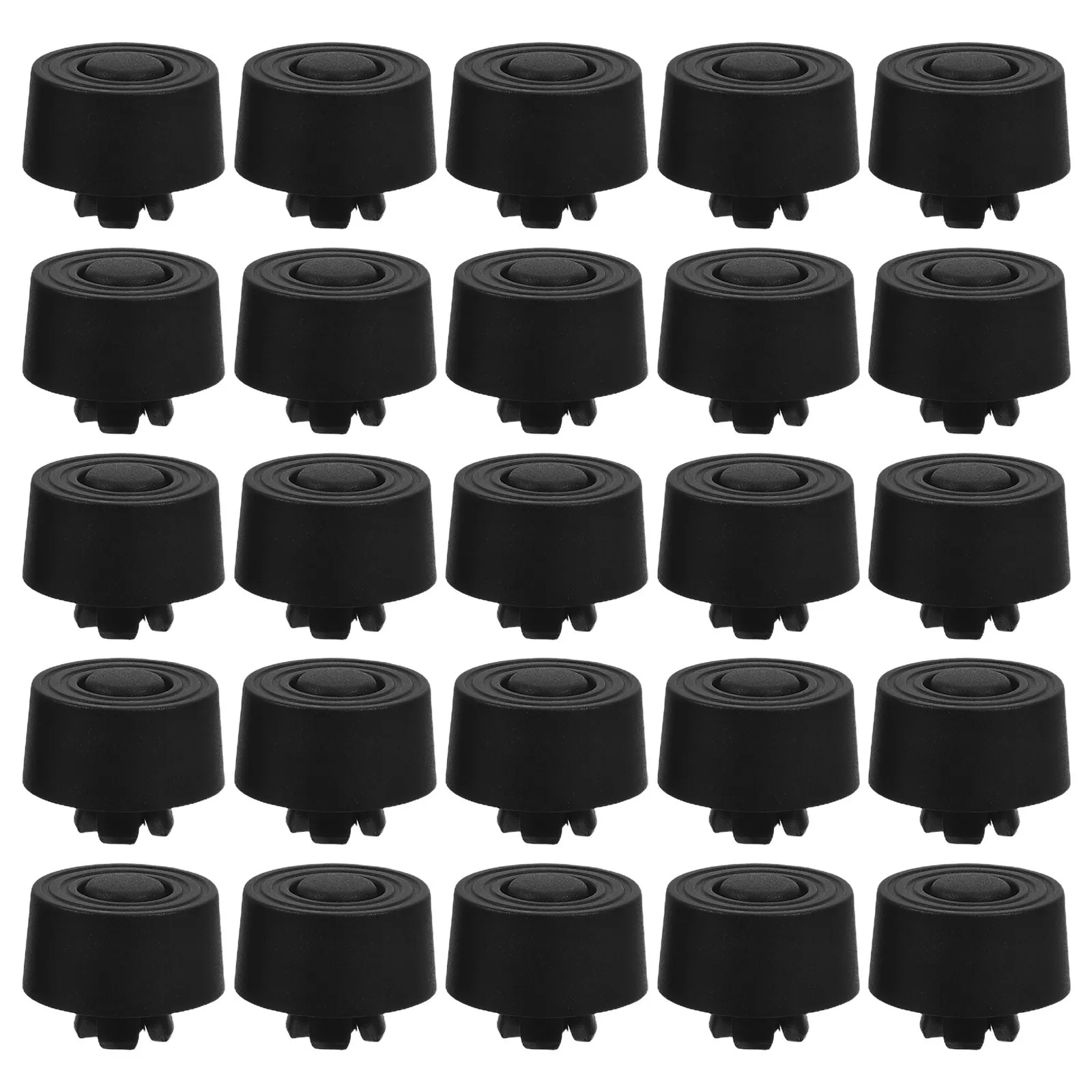 50Pcs Computer Case Feet Anti Vibration Shock Absorbing Snap-in Pc Tower Desktop Foot Pads Replacement Base Riser Silent