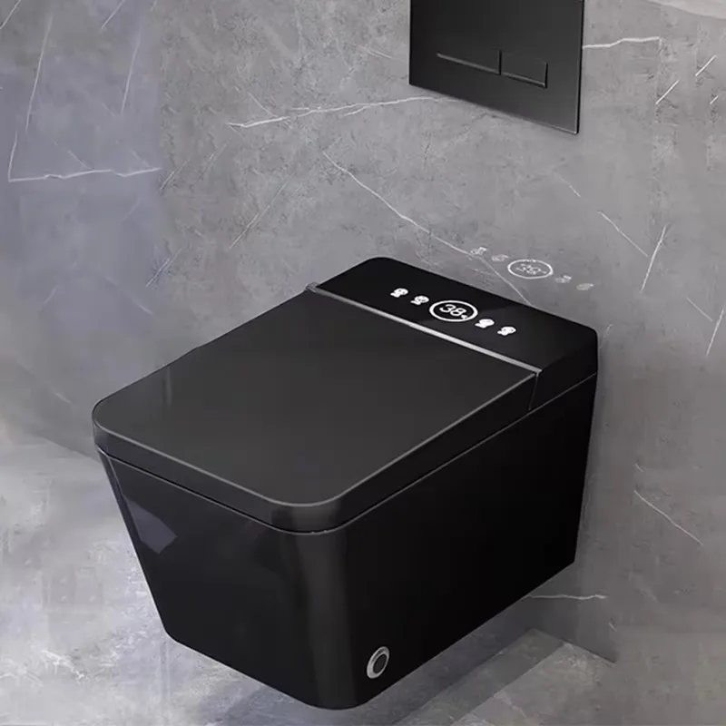 

Best-selling Color Black Wall Hung Smart Toilet Sanitary Wares Wc Automatic Toilets In-Wall Toilet Combo Set For Modern