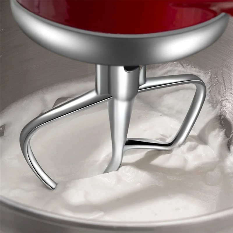 B02C-Stainless Steel Flex Edge Beater For Kitchenaid Mixer, Fits Tilt-Head Stand Mixer Bowls For 4.5-5 Quart Bowls