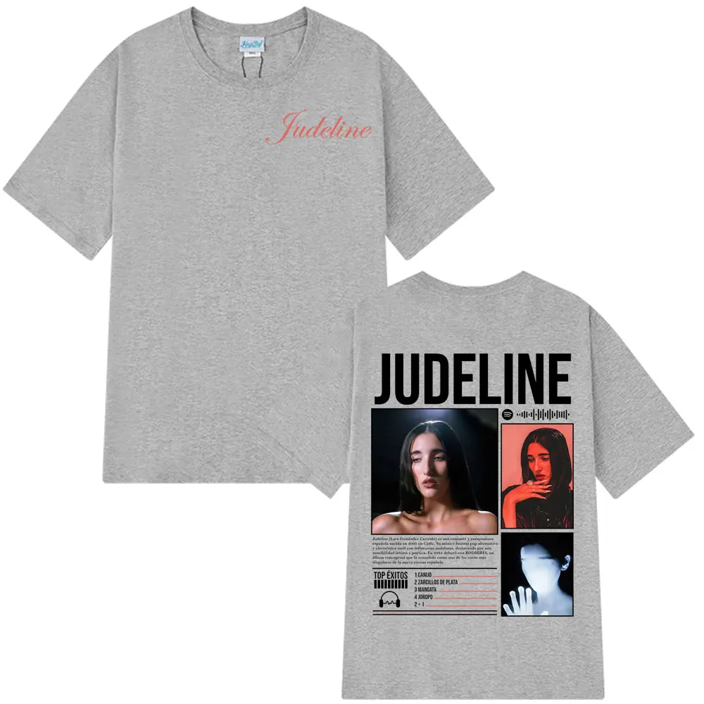 Singer Judeline Album Tour 2026 Print Tees Men Women Fashion T-shirts Summer Short-sleeved Aesthetic Trend T-shirts