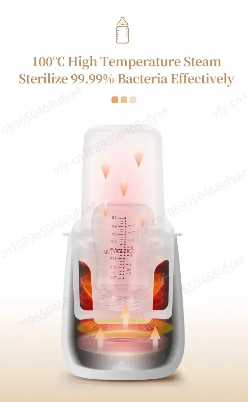 Cross border multifunctional single bottle milk warmer, baby bottle sterilizer, breast milk constant warm milk dispenser