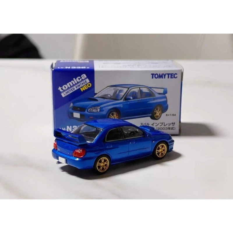 حقيقي في المخزون TAKARA TOMY TOMYTEC TLV 1/64 N336a سوبارو WRX STi سبيكة السيارات نماذج دييكاست ألعاب السيارات جمع الهدايا #5