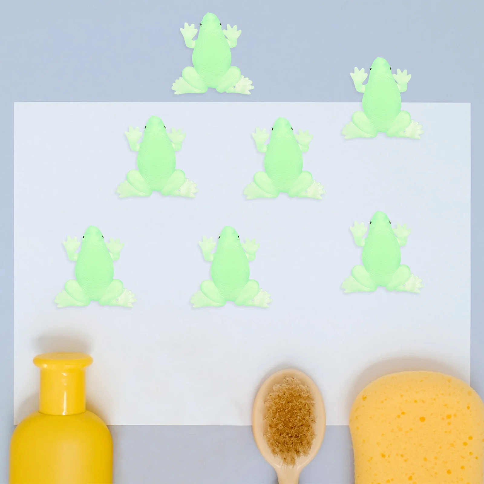 18 szt. Małe dekoracje żabki, kolorowe, trwałe, nieodkształcalne figurki symulacyjne do łazienki, domu, na biurko, zabawka żaba, zabawka zwierzęca.