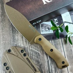 EDC BK19 Becker Harpoon Knife Fixed Blade Knives with Kydex Sheath D2 Blade Nylon Fiber Handle Camping Outdoor Survival Tactical