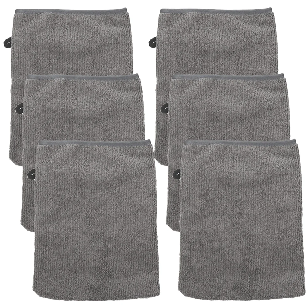 Gants démaquillants portables en fibre, gants de voyage EsponAMG Faciales 207x14x05cm Bordure en polyester, Mitaines de lavage pour le visage en microcarence 6 pièces