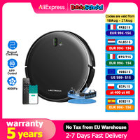 Robot Vacuum Cleaner LIECTROUX L200 Wet Mop Combo,Smart Mapping,WiFi App,4000Pa,Brushless Motor,Ideal for Pet Hair,Carpet