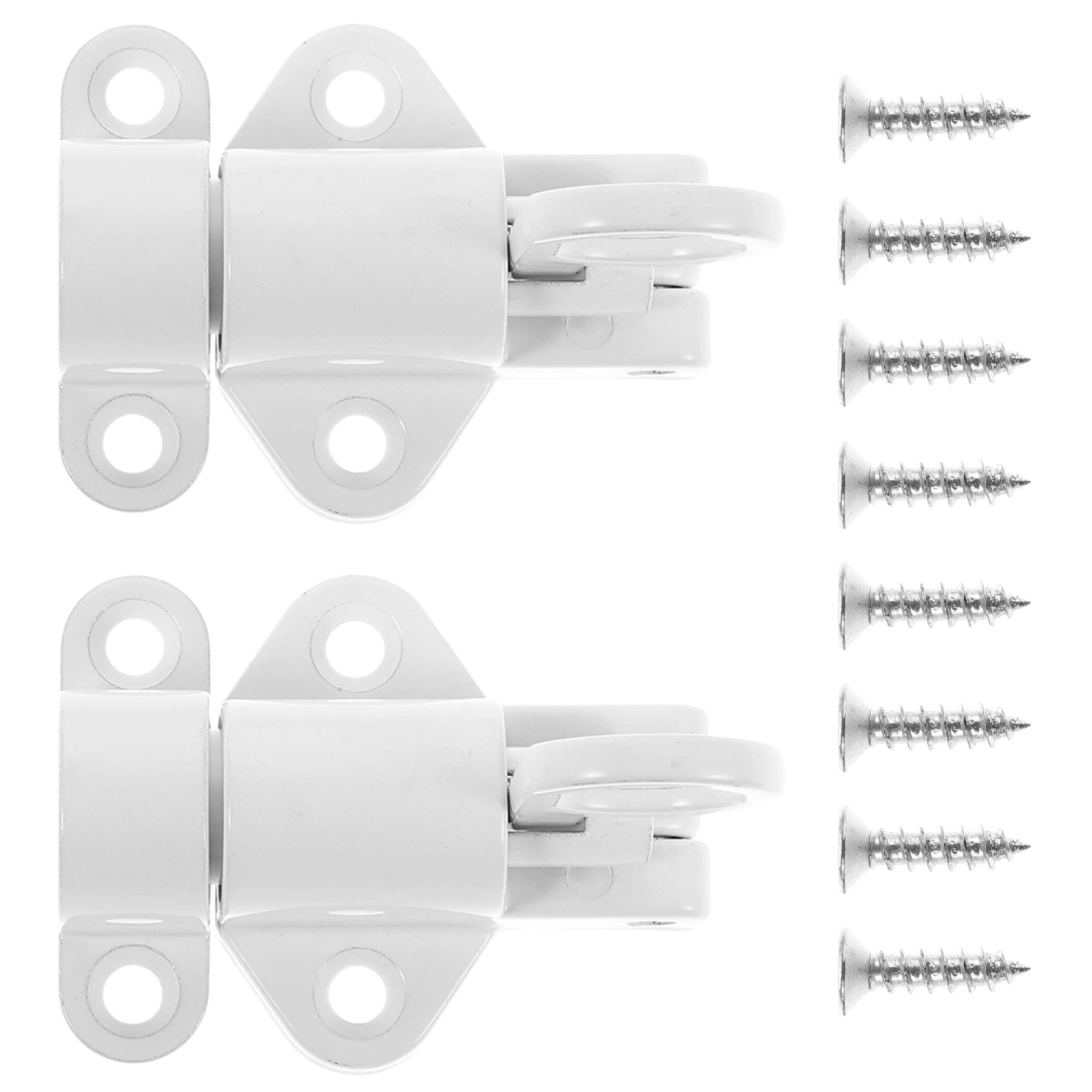 

2pcs Door Latch Lock Aluminum Alloy Self-Closing Bolt For Attic Hatch Cabinet Window Gate Automatic Spring Slide Latch Hardware