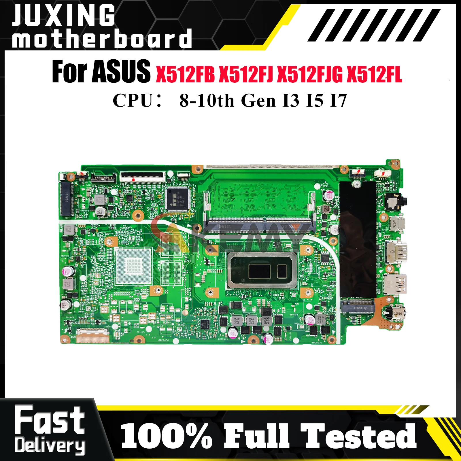 

X512FA Laptop Motherboard For ASUS X512FJG X512FJ A512F F512F X512FL V5000F X512F X512FLC S512F X512FB Mainboard W/ I3 I5 I7 CPU