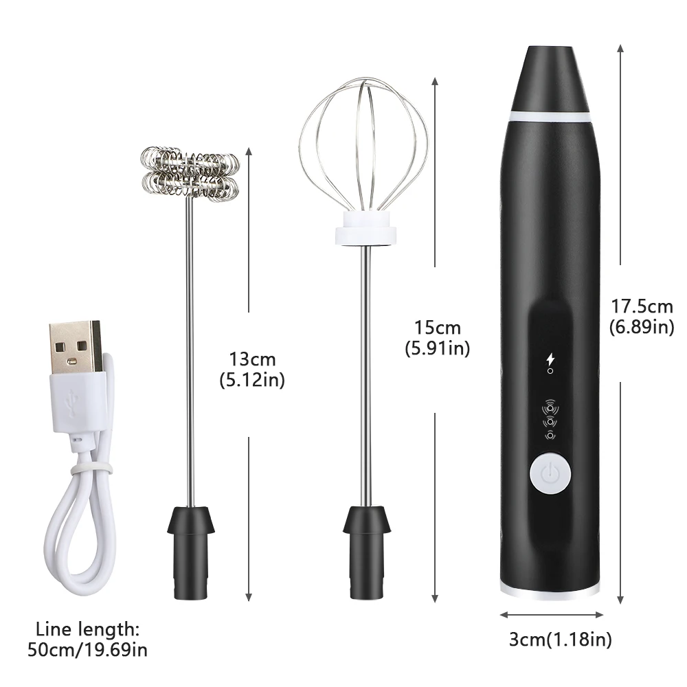 الحليب Frother USB قابلة للشحن كابتشينو صانع فقاعات الحليب آلة خفق البيض خلاط القهوة الصغيرة خلاط كهربائي خلاط المطبخ