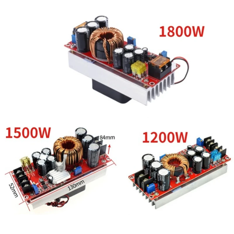 

1PCS 1800W 40A 1500W 30A 1200W 20A DC-DC Boost Converter Step Up Power Supply Module 10-60V to 12-90V adjustable voltage charger