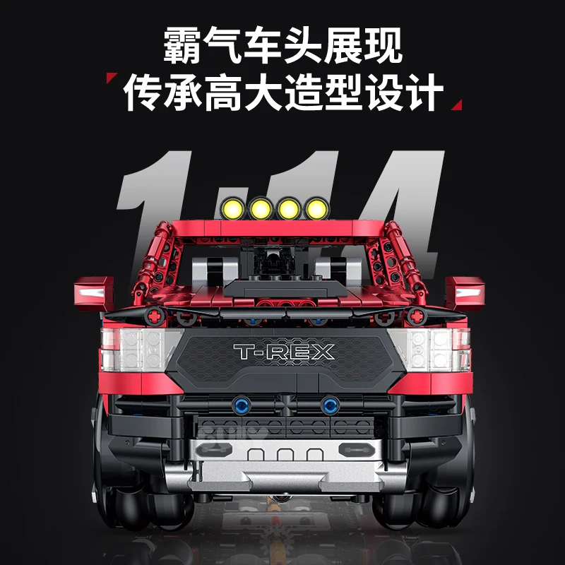 NA STANIE 10633 MOC Techniczny RC SUV Klocki Model Pickup Cegły Zabawki do Składania dla Dzieci Zestawy Prezentowe na Boże Narodzenie