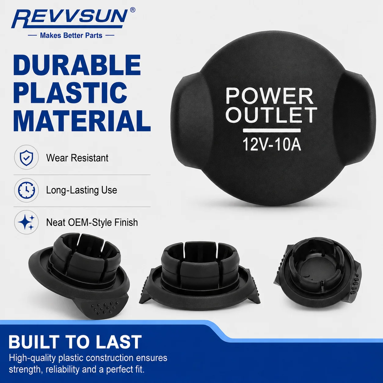 12V Aux Power Outlet Cap Plug Cigarette Lighter Socket For Ford Focus Fiesta Mondeo Ranger Kuga Edge Transit / Transit Connect view 4