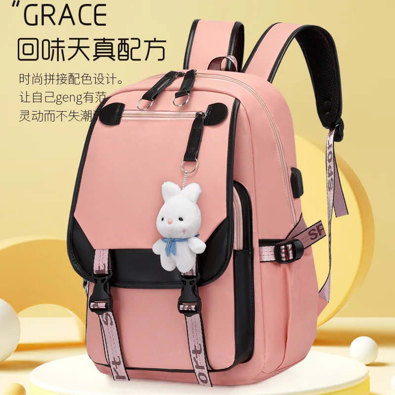 Mochila Escolar Kawaii para Meninas, Sacos De Crianças Bonitos, Bookbag Impermeável, Grande Bolsa De Ombro De Viagem, Adolescentes Estudante universitário