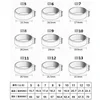 HNSP 316L Stainless Steel Rectangle Blank Seal Ring For Men DIY Signet Ring Finger Jewelry Accessories