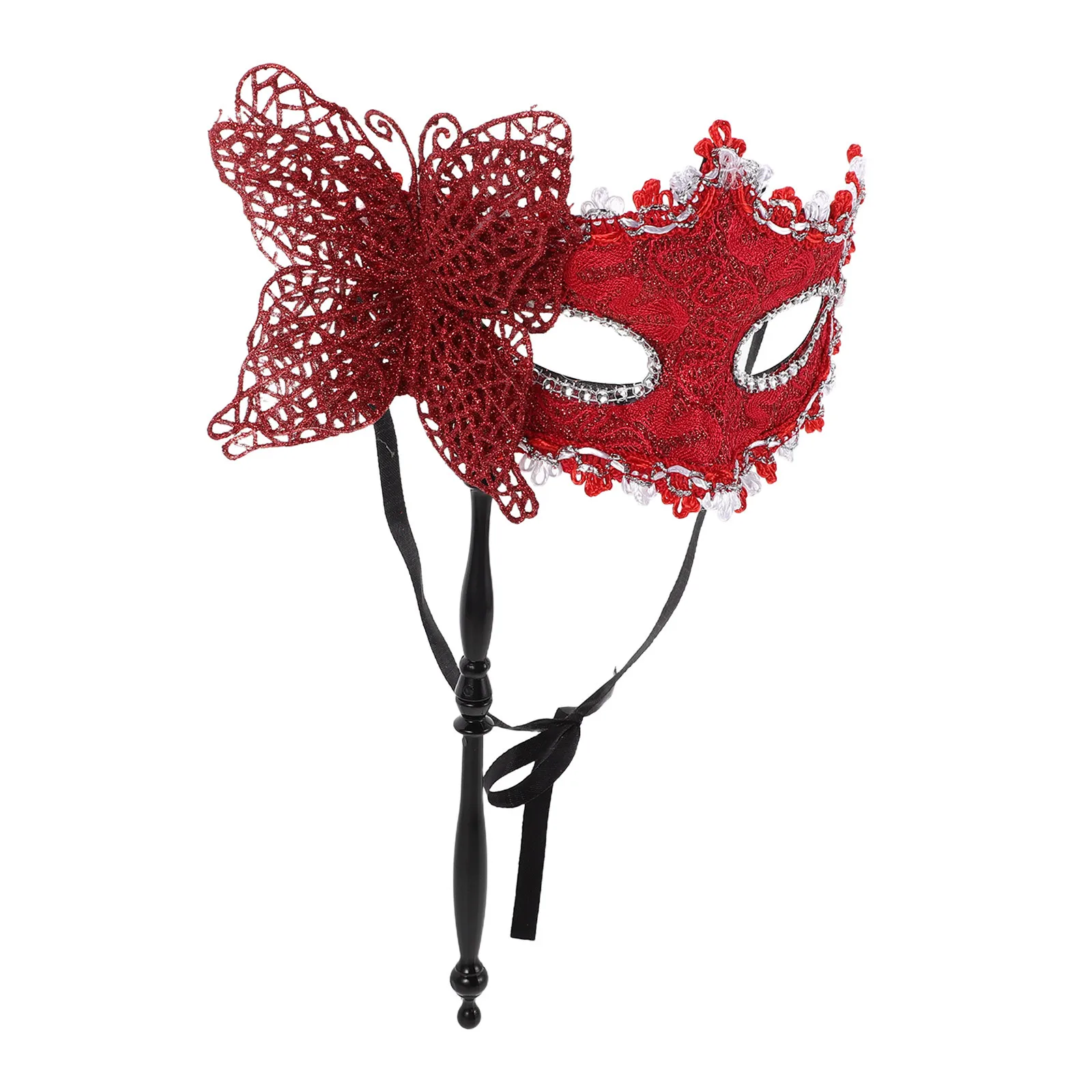 

Dragon Motif Handheld Mask - Vibrant Masquerade Accessory for Costume Parties Carnival Celebrations and Ball