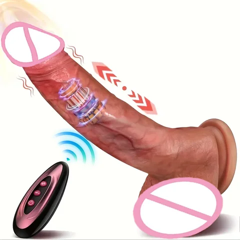 Dildo - Lifelike Veins & Texture, Thick Liquid Silicone with Strong Suction Cup, Adult Toy for Men & Women Pleasure