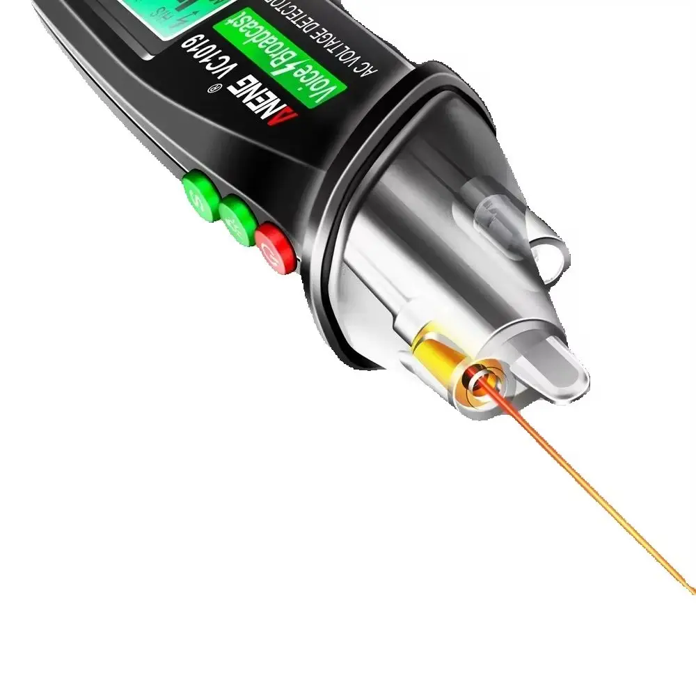 Non-Contact Voltage Tester Pen 12-1000V ANENG VC1019 Red Laser Voice Broadcast Volt Current Detector Electric Test Meter Tools