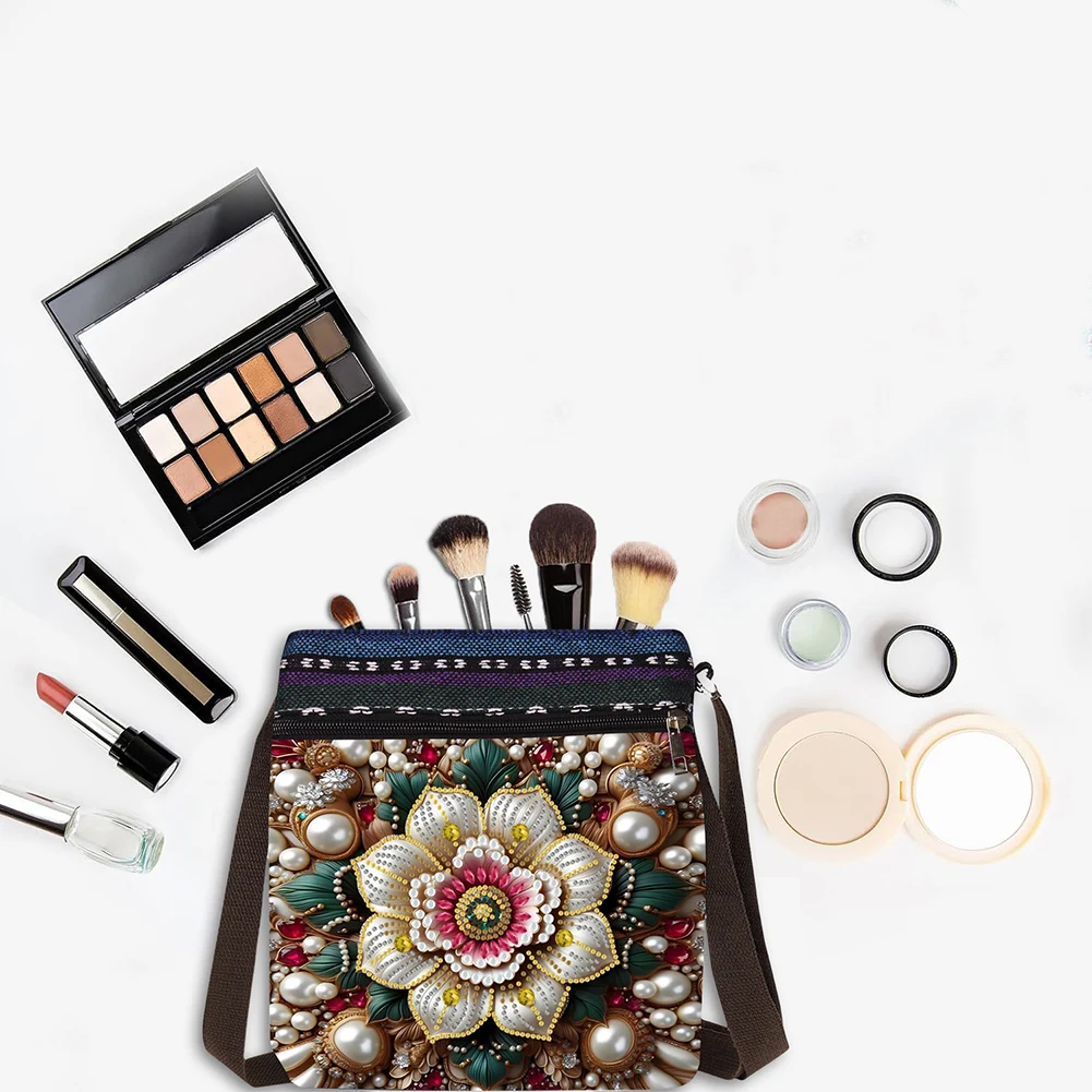 

Tree Of Life Diamond Painting Shopping Bag Diamond Art Shoulder Bag Rhinestones Satchel Bag Diamond Sling Bag for Outdoor Travel