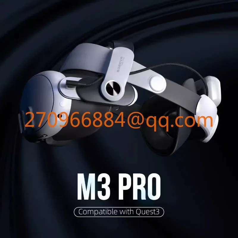 M3PRO headband is suitable for oculus quest3 headgear accessories, magnetic battery has long battery life, and it is convenient