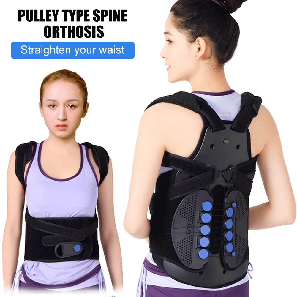 

Pulley Posture Corrector Back Support Comfortable Back Shoulder Brace for Men Women Improve Hunchback, Aches,Pain