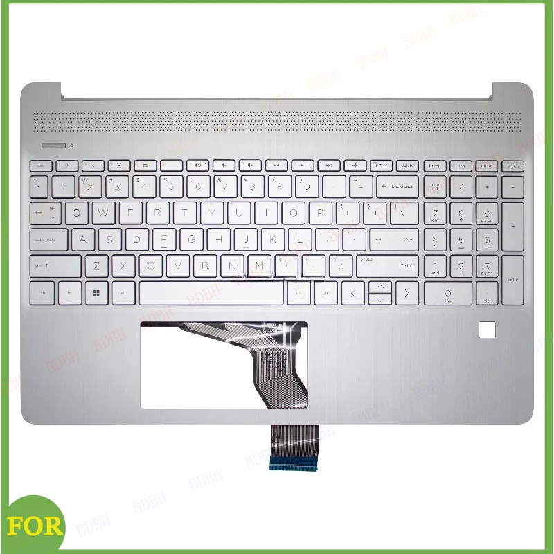 NEW US Keyboard For HP 15-EF 15S-EQ 15-DY 15S-FQ TPN-Q222 Laptop Palmrest Upper Cover Top Case Backlit L63578-001 L63579-001