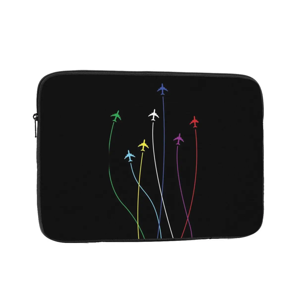 

Rainbow Airplanes Flying On Eachother Laptop Sleeve Cover Bag 10 12 13 15 17 Inch Notebook Bag Sleeve Tablet Shockproof Case Bag