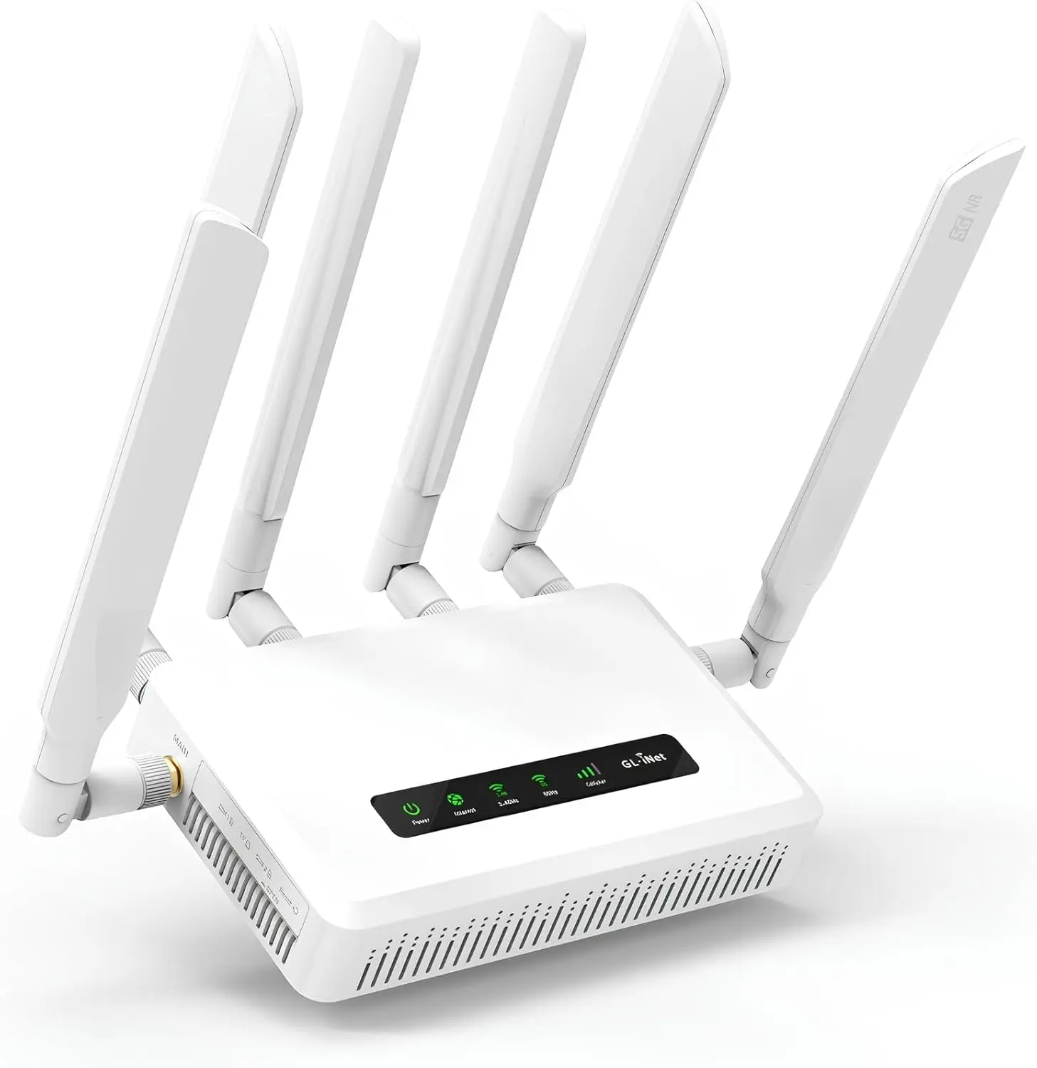 GL-X3000 (Spitz AX) Cellular Gateway 5G Router,Wi-Fi 6, Detachable Antennas, Dual-SIM, T-Mobile & AT&T IoT (Free 10GB SIM Card)