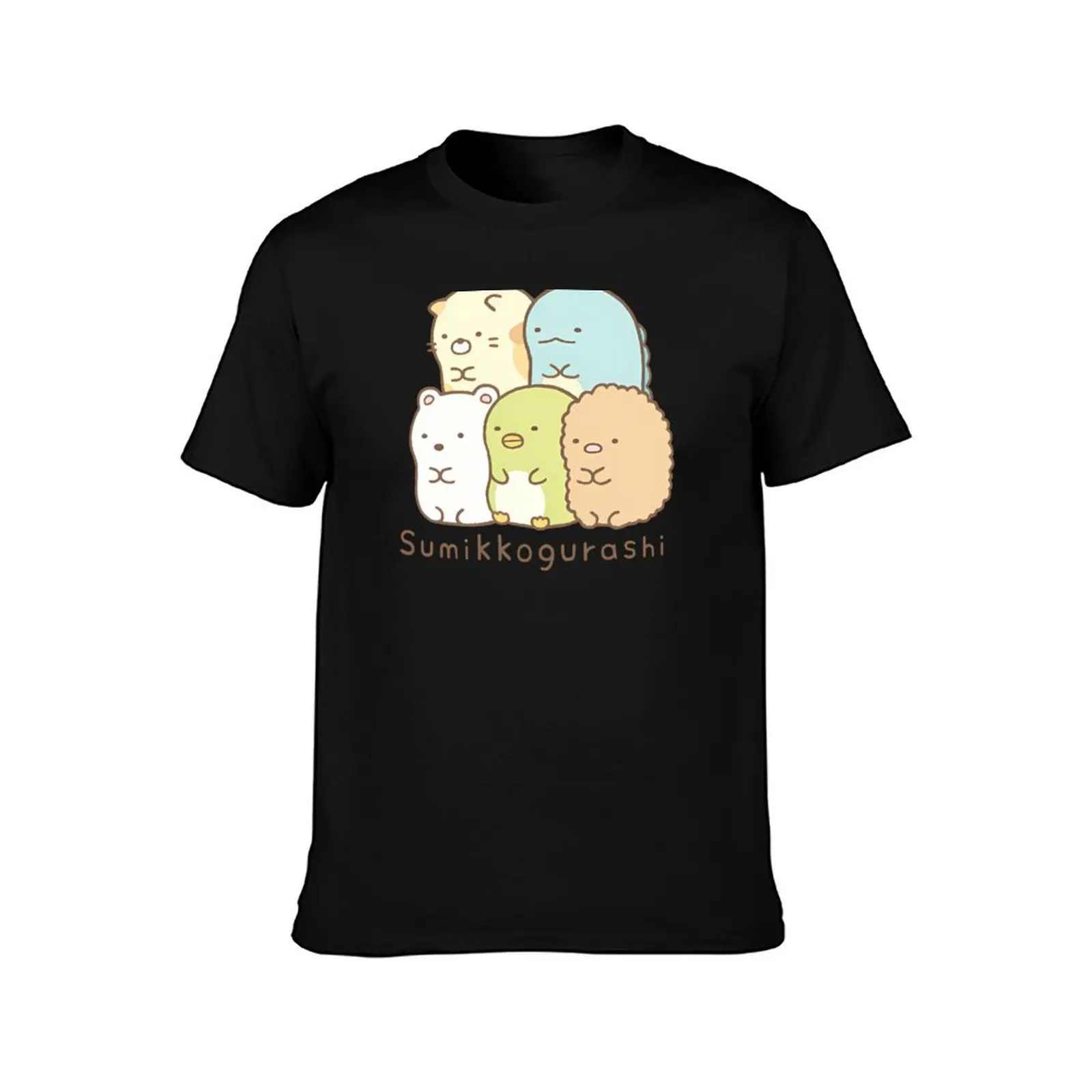 Charming Sumikko Gurashi Group Illustration - Adorable Japanese Kawaii Characters in Cute Cartoon Design for Fans and Co T-Shirt