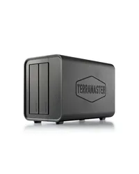 TERRAMASTER D2-320 USB RAID Enclosure – USB 3.2 Gen 2 10Gbps Type C Supports RAID 0, 1, Single, JBOD (Diskless)