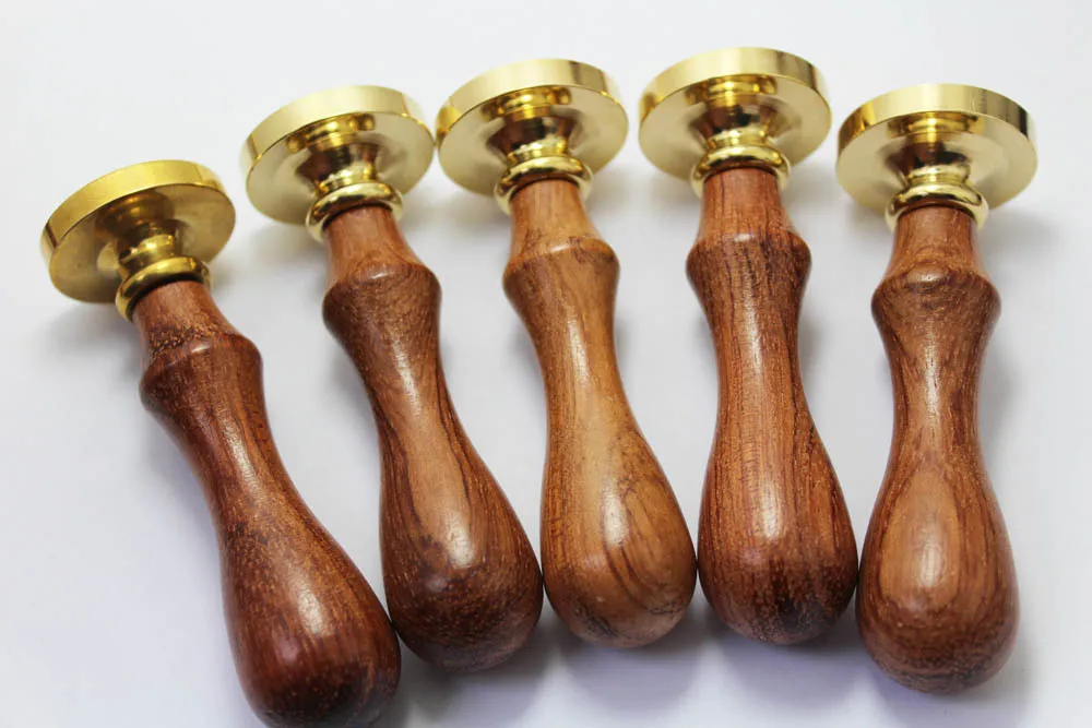 Natural Wooden Handle for Customized Wax Stamp, DIY Gift, Ancient Seal Stamp, High Quality, 75mm Length