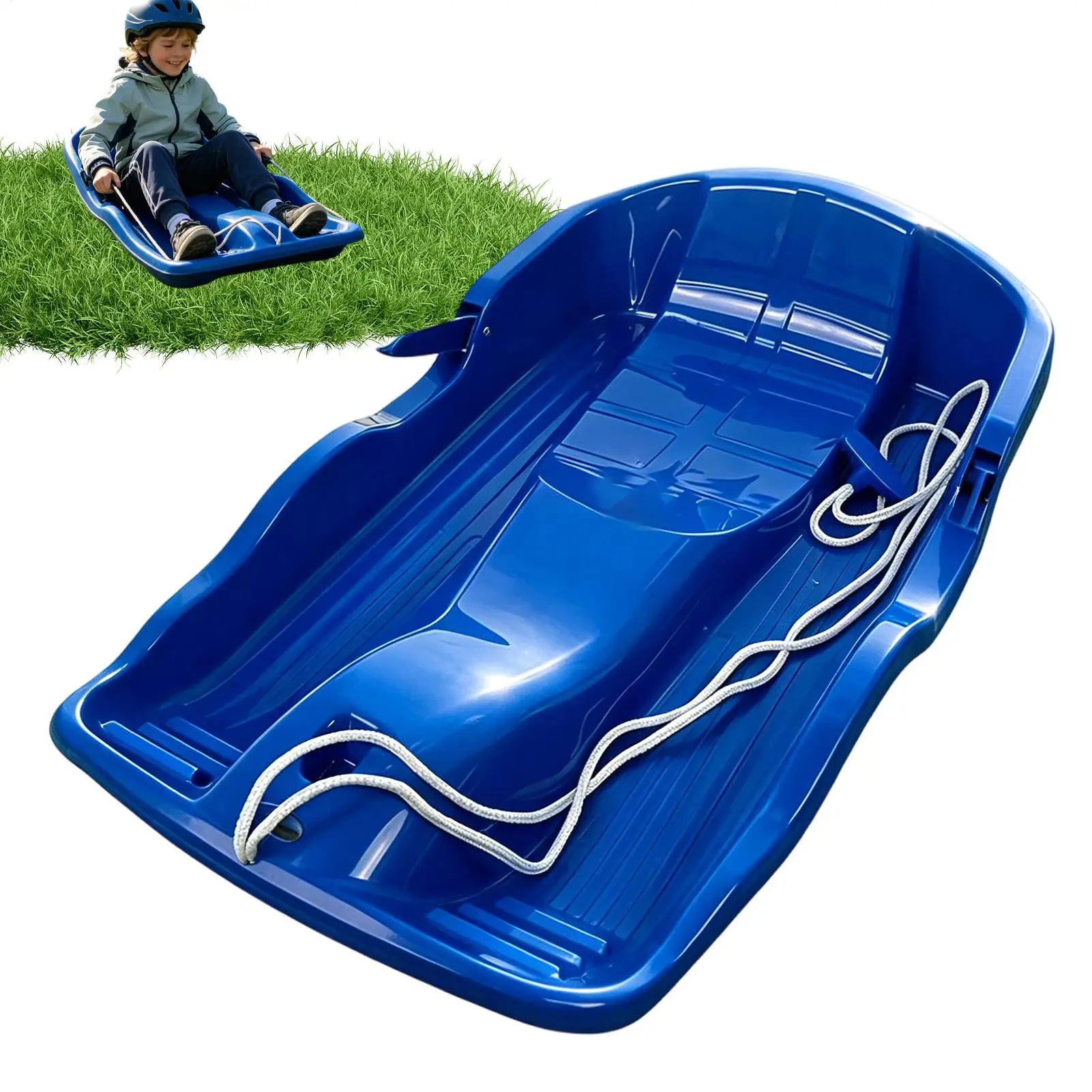 Snow Sled For Beach Ergonomic Handle Sliding Board Winter Equipment Children's Snowboard For Women Men Friend Boy Girl Outdoor