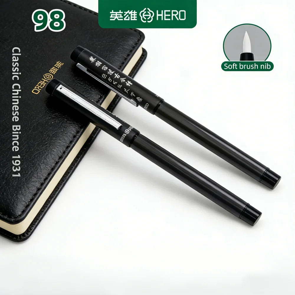 

Маркер-кисть для каллиграфии с мягким волокнистым наконечником для ведения библейских дневников, рукописного шрифта, 98 маркеров с губчатым наконечником для рисования, скетчинга, письма Hero