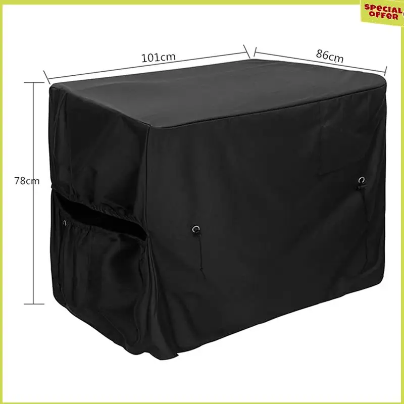 A34R Pool Heater Cover Heat Pump Cover Pool Heater Cover For Winter,Hose Hole And Hook & Loop Strip Design - view 6