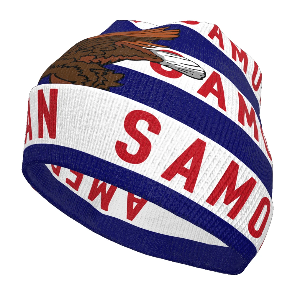 

Вязаная шапка American Samoa с индивидуальным именем, зимний холодный пуловер с флагами Samoan Asm, вязаные теплые шапки, шапочки в стиле хип-хоп