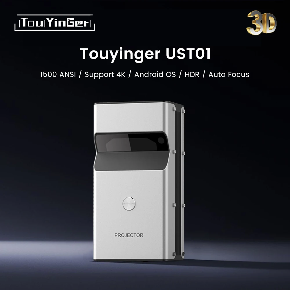 Touyinger UST01 4 k Ultra HD proyector láser 3D cine Android WiFi Mini portátil 1080P cine en casa Video proyector DLP