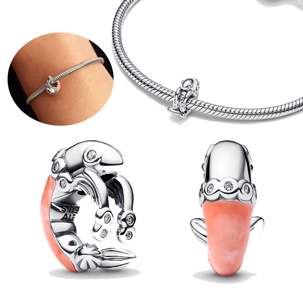 

New Hot Selling 925 Sterling Silver Ocean Shrimp Series Beads Fit For Original Exquisite Bracelets And Jewelry Pendants