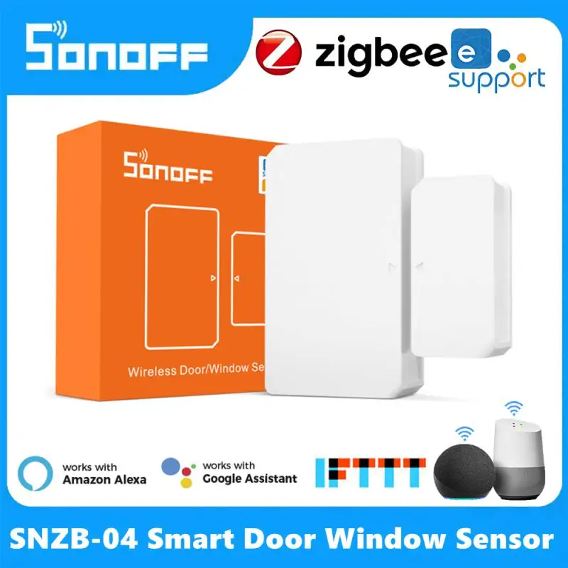 SONOFF SNZB-04 Zigbee Door Window Alarm Sensor For EWelink Smart Home Security APP Remote Voice Control With Alexa Google Home