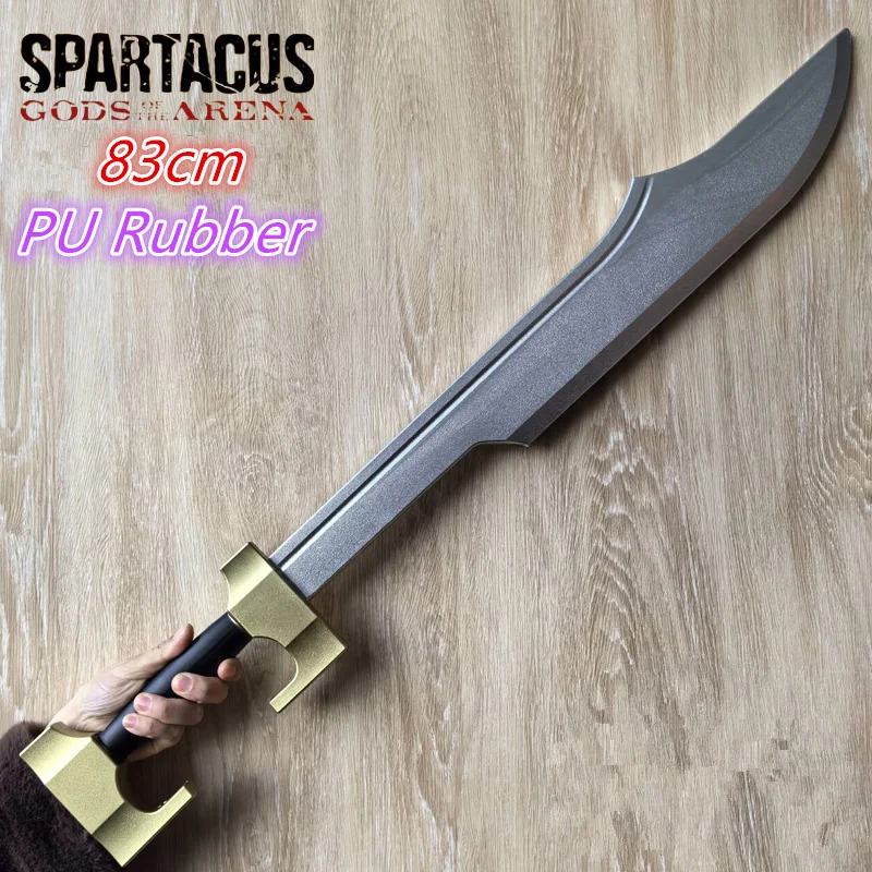 1:1 Cosplay Ancient Sparta Warrior Sword Gladiator Sword Rome Sword Role Playing Halloween Model Safety PU Gift Shield Weapon