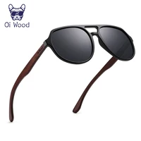 Gafas de sol de madera natural de la marca de Oi Wood para las mujeres de los hombres gafas de sol polarizadas
