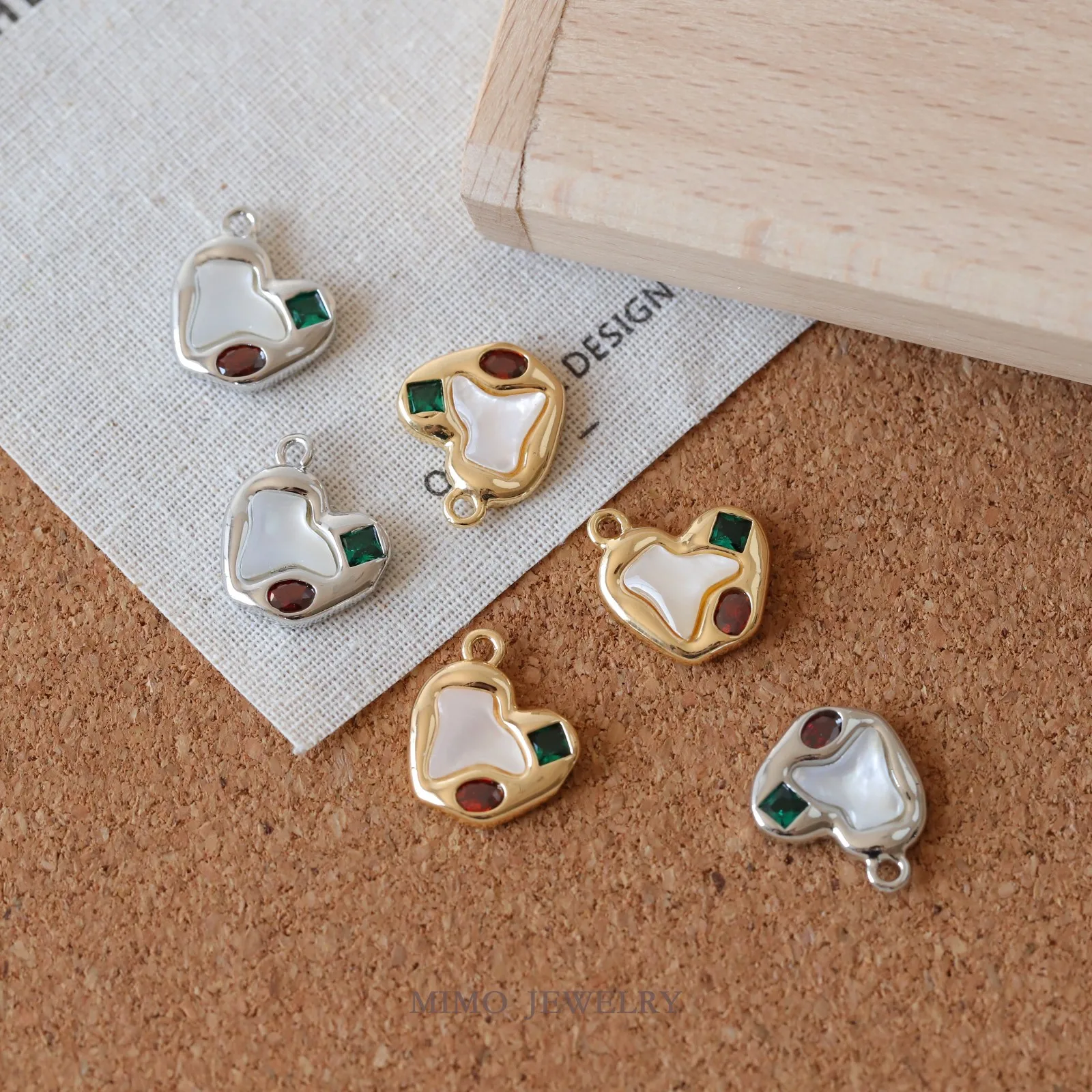 

Необычная серия художника Beimu, доска для рисования, подвески, подвески, сделай сам, ручная латунь, позолоченные аксессуары 14x14,6 мм