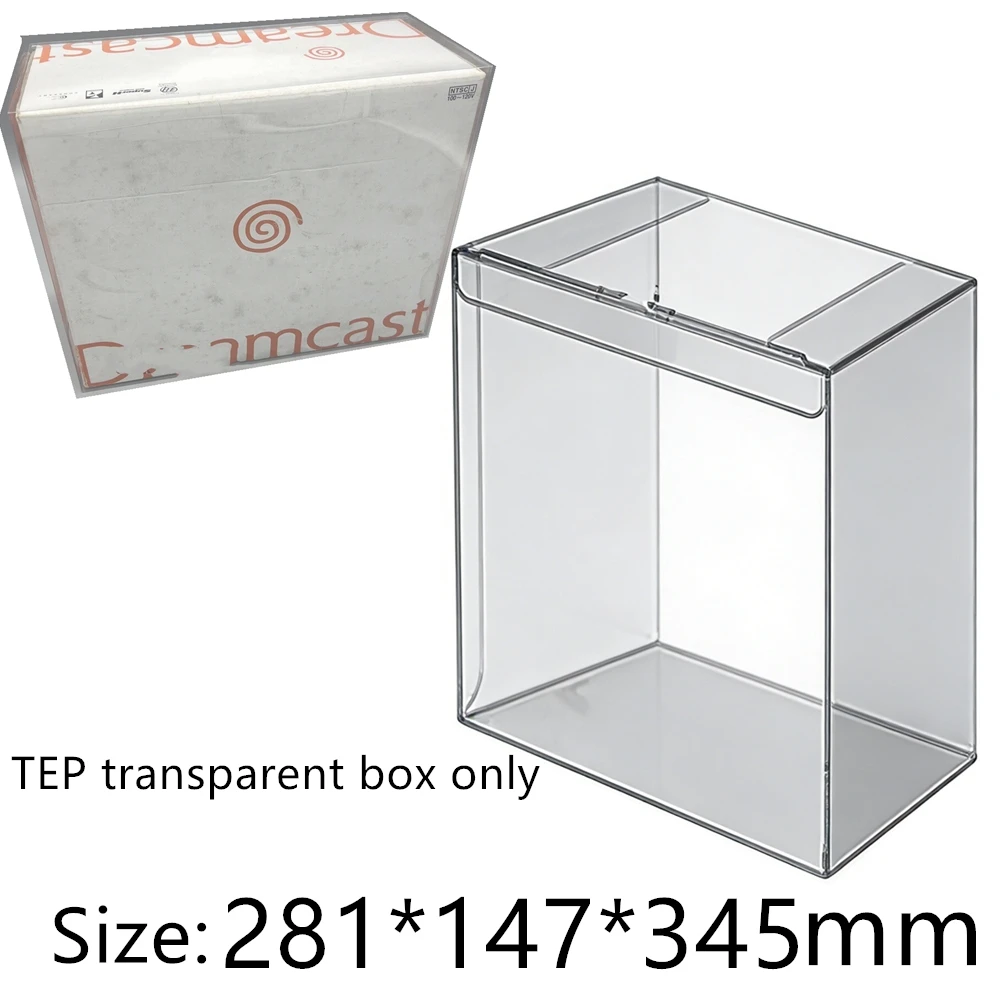 Boîte de protection transparente pour SEGA Dreamcast (DC), édition boîte blanche, boîtes de collection, boîte de rangement TEP, étui de présentation transparent
