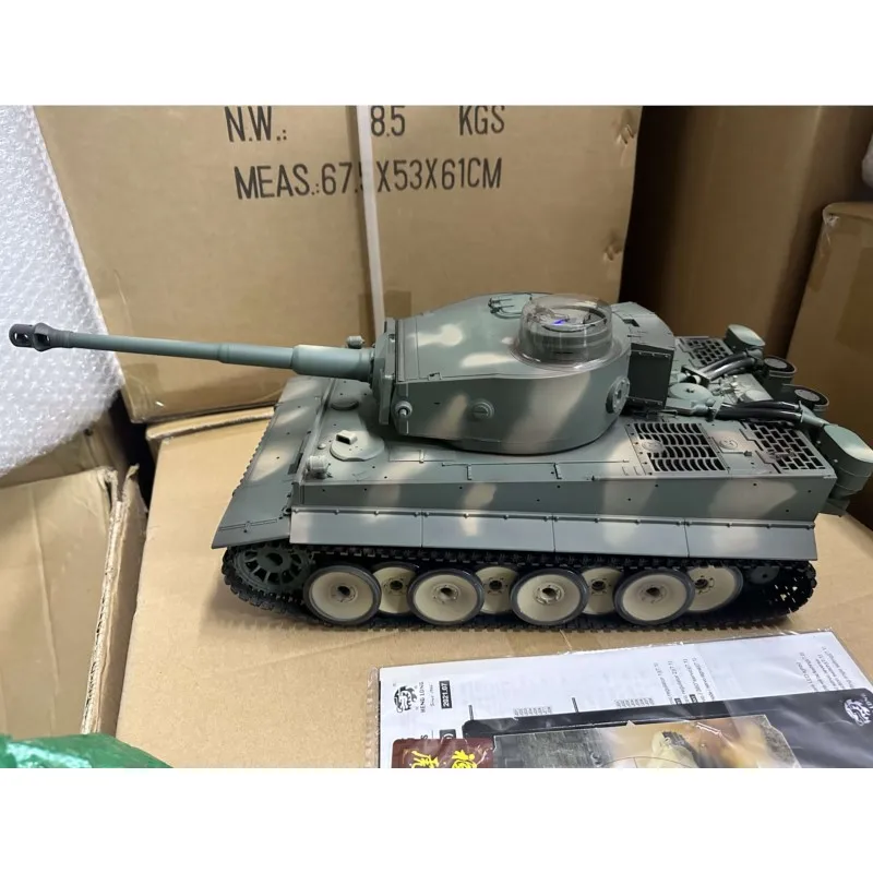 1/16 Henglong German Tiger I 7.0 RC Tank 3818 S33 RTR Модель Инфракрасное боевое радиоуправление Боевые танки Батарея Игрушки TH24571