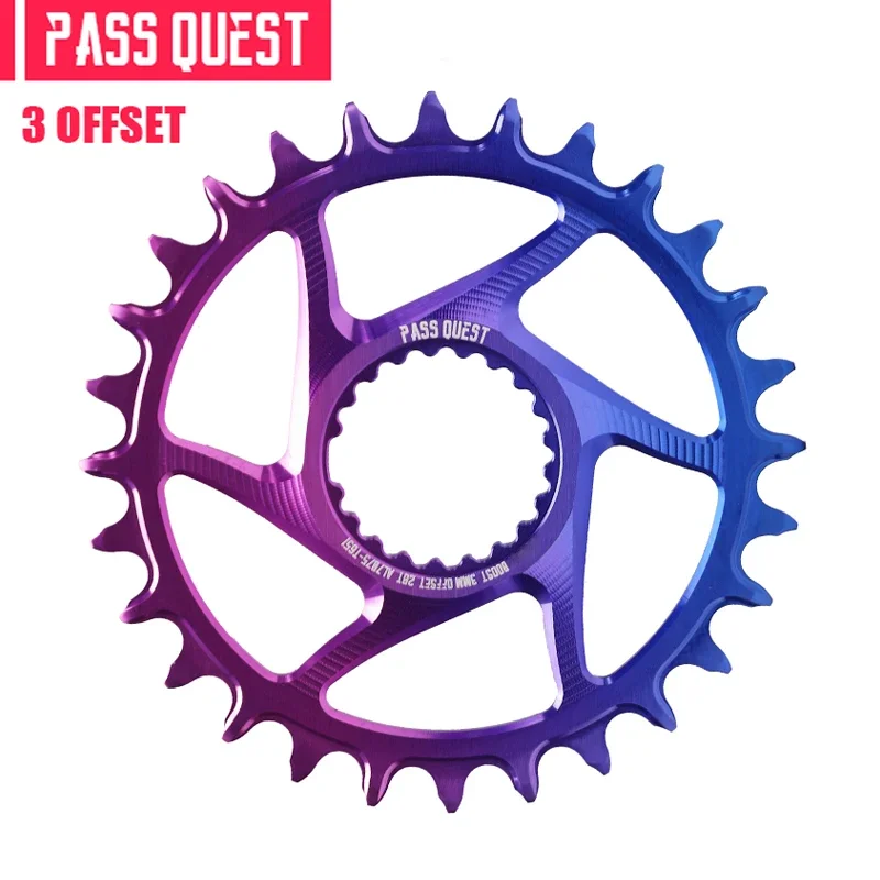 

PASS QUEST 3MM offset narrow wide chainrings mountain bike for Shimano Xt M7100 M8100 M9100 crankset 12S chains