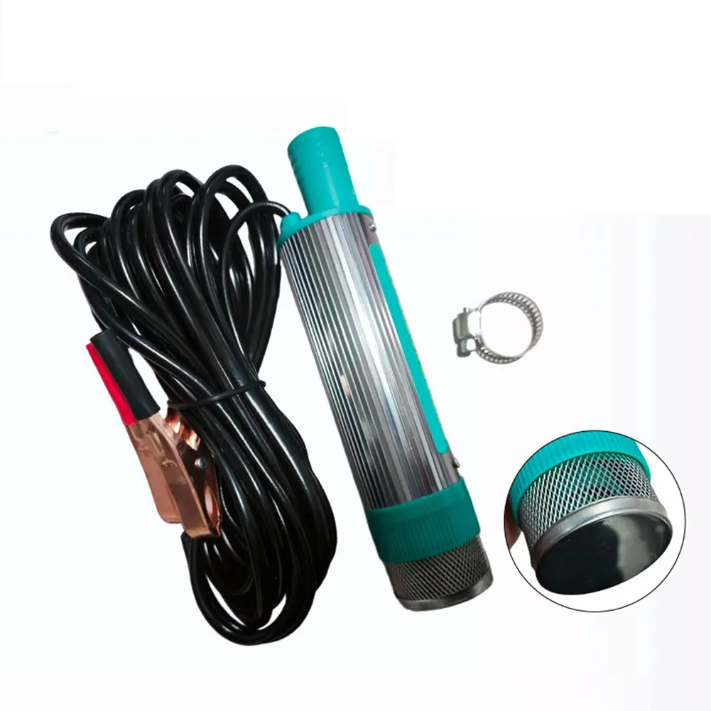 Submersible Pump for On-Farm Water Distribution and Oil Circulation Tasks with 3 Meter Line and 12V 24V DC Power Input