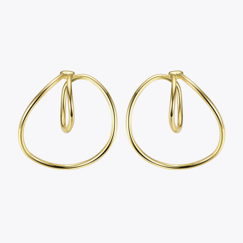 ENFASHION Punk Geometric Ear Cuff Clip On Earrings For Women Gold Color Line Earings Without Piercing Jewelry Kolczyki EC191020