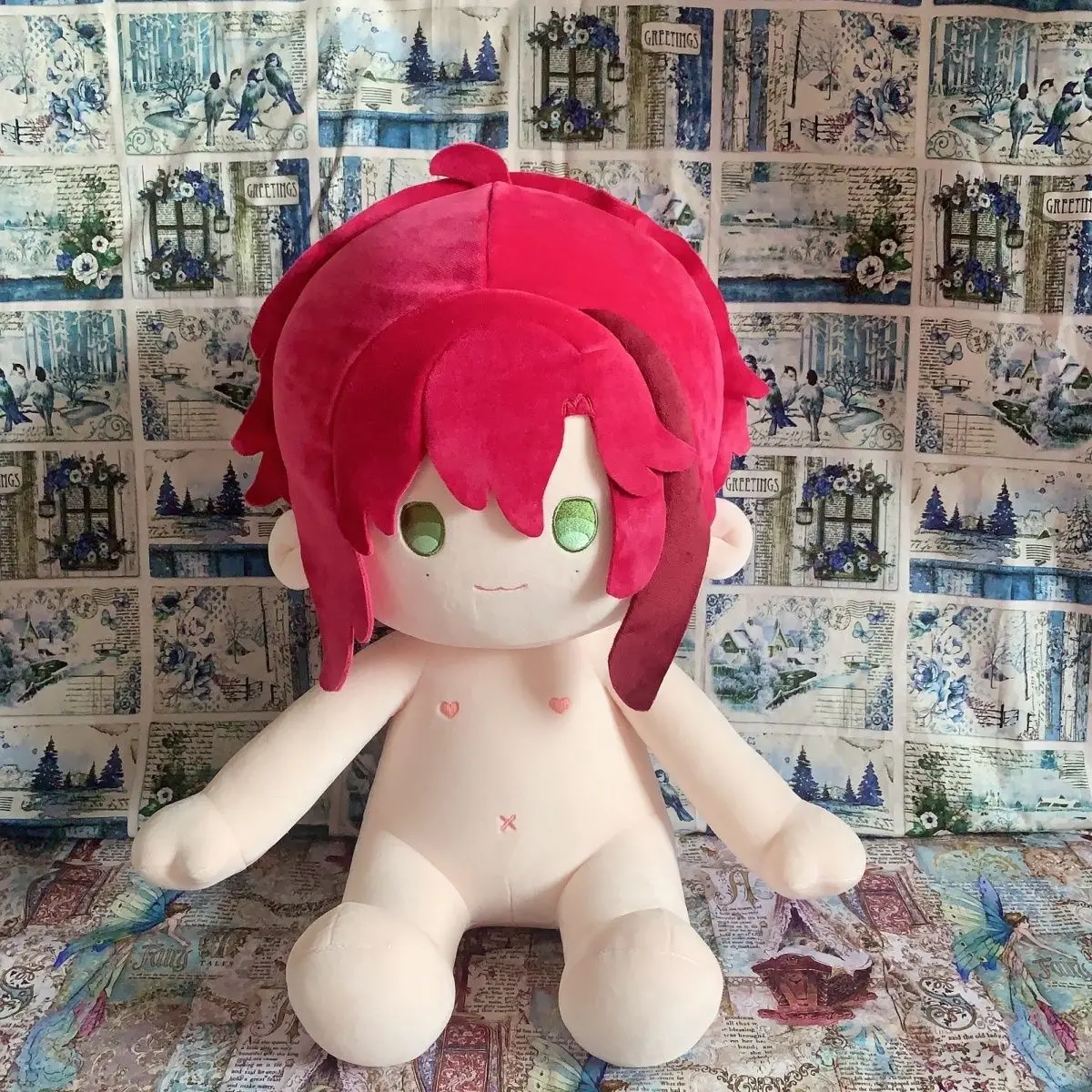 

Genshin Impact Shikanoin Heizou 40CM Cotton Doll Cosplay Clothes Adorable Delicacy Furry Plushie Ears Gifts Toys for Kids Cute