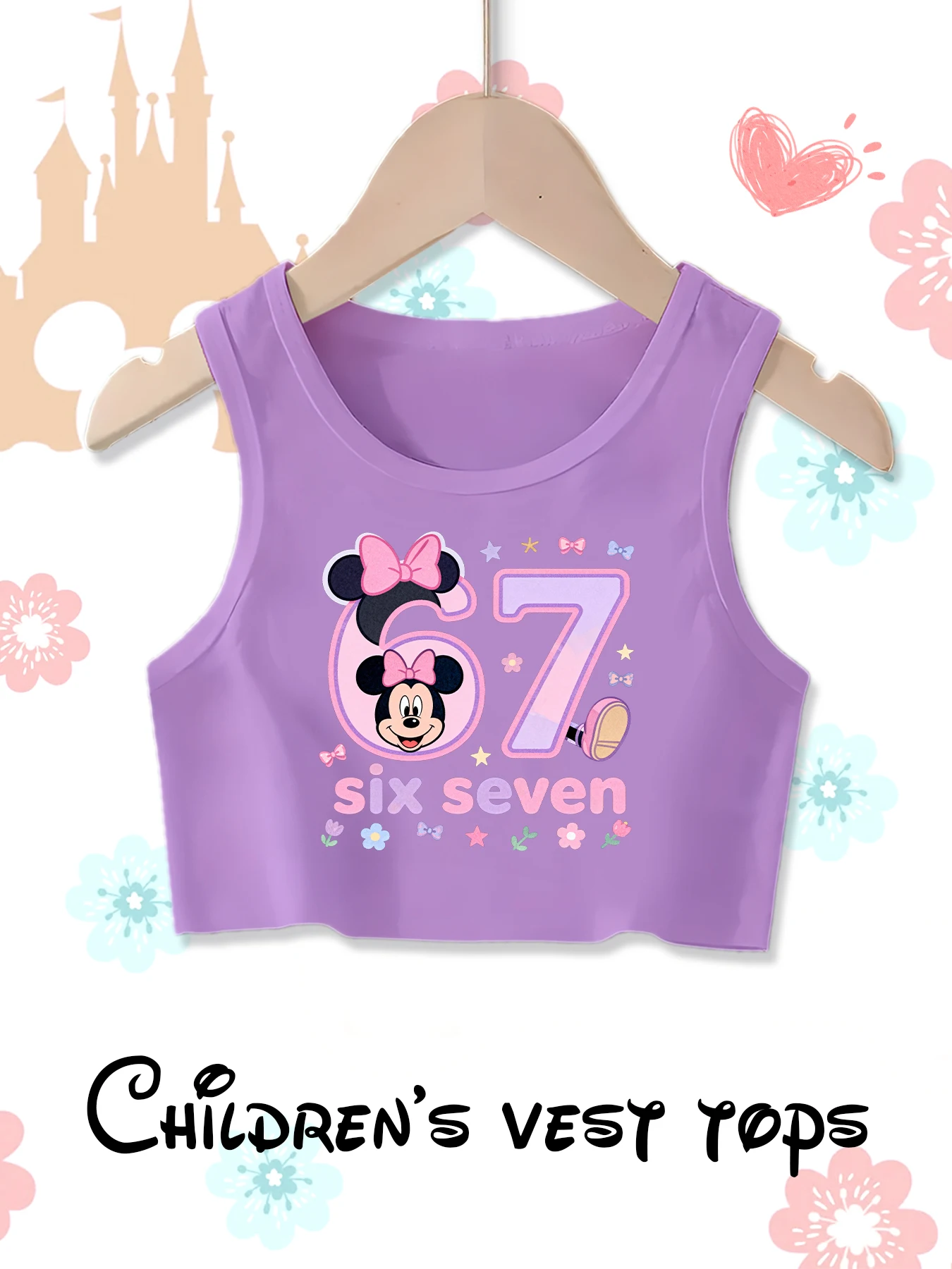 سترة أطفال أنيقة كاجوال برقبة دائرية من ديزني، مطبوعة بنمط ميني لطيف، مناسبة للارتداء اليومي، هدية لطيفة