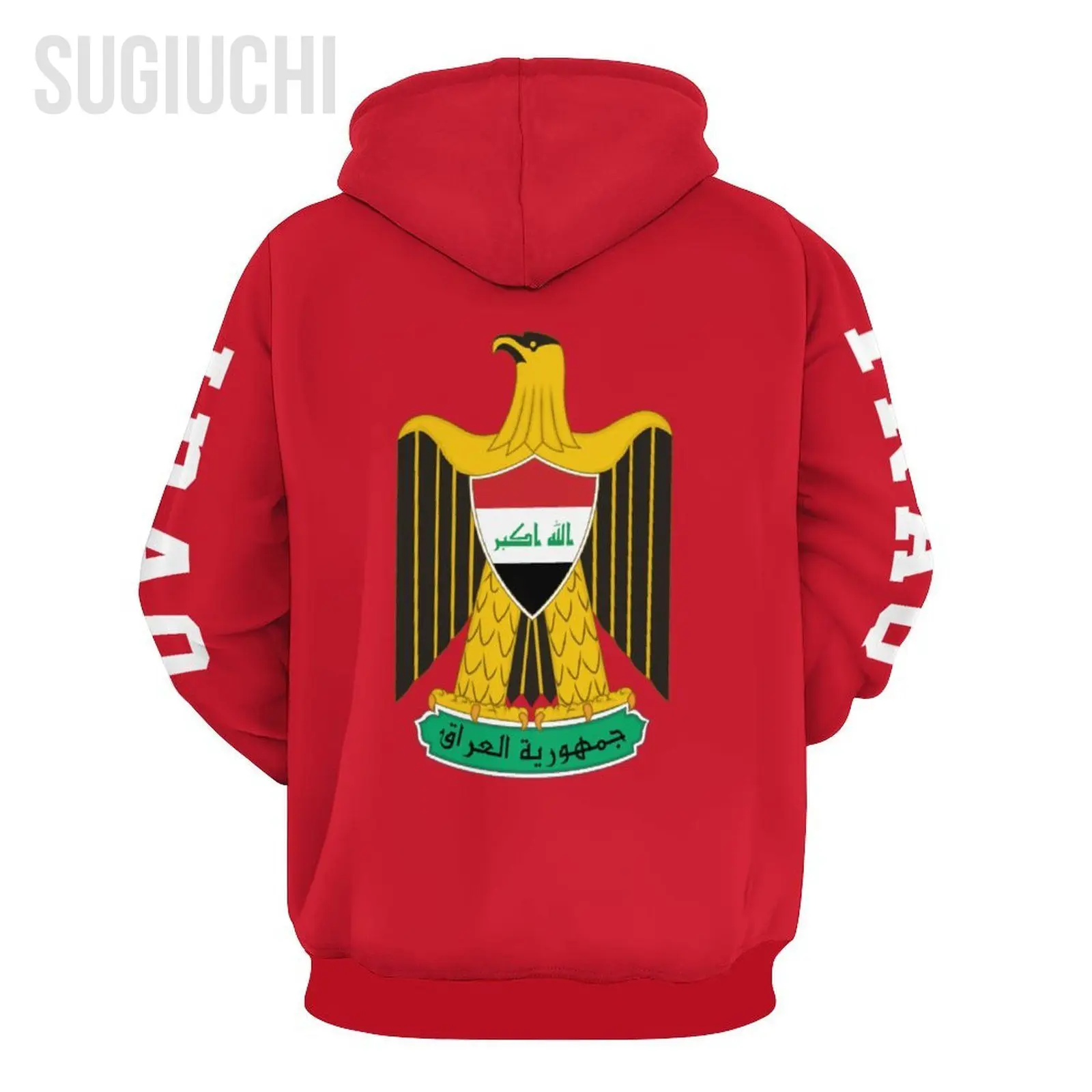 Unisex 3D Hoodie Iraq Flag Men Women Polyester Harajuku Sweatshirt Pullover Hoodies Casual Cool